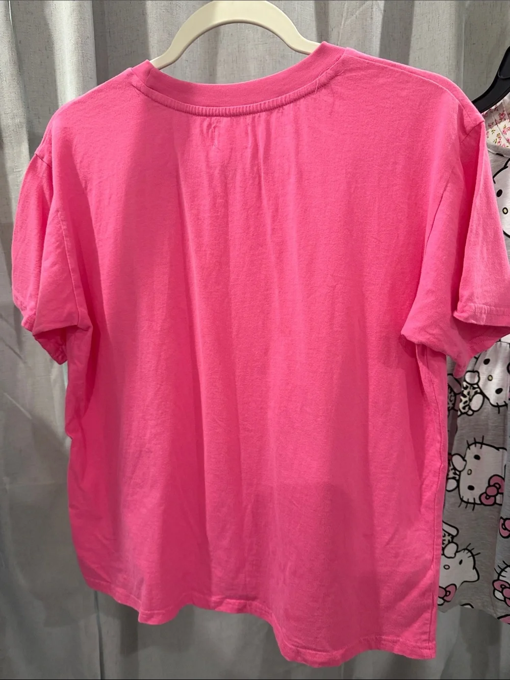 Girls' Pink Back-to-School Graphic Tee - Comfort Crew Neck